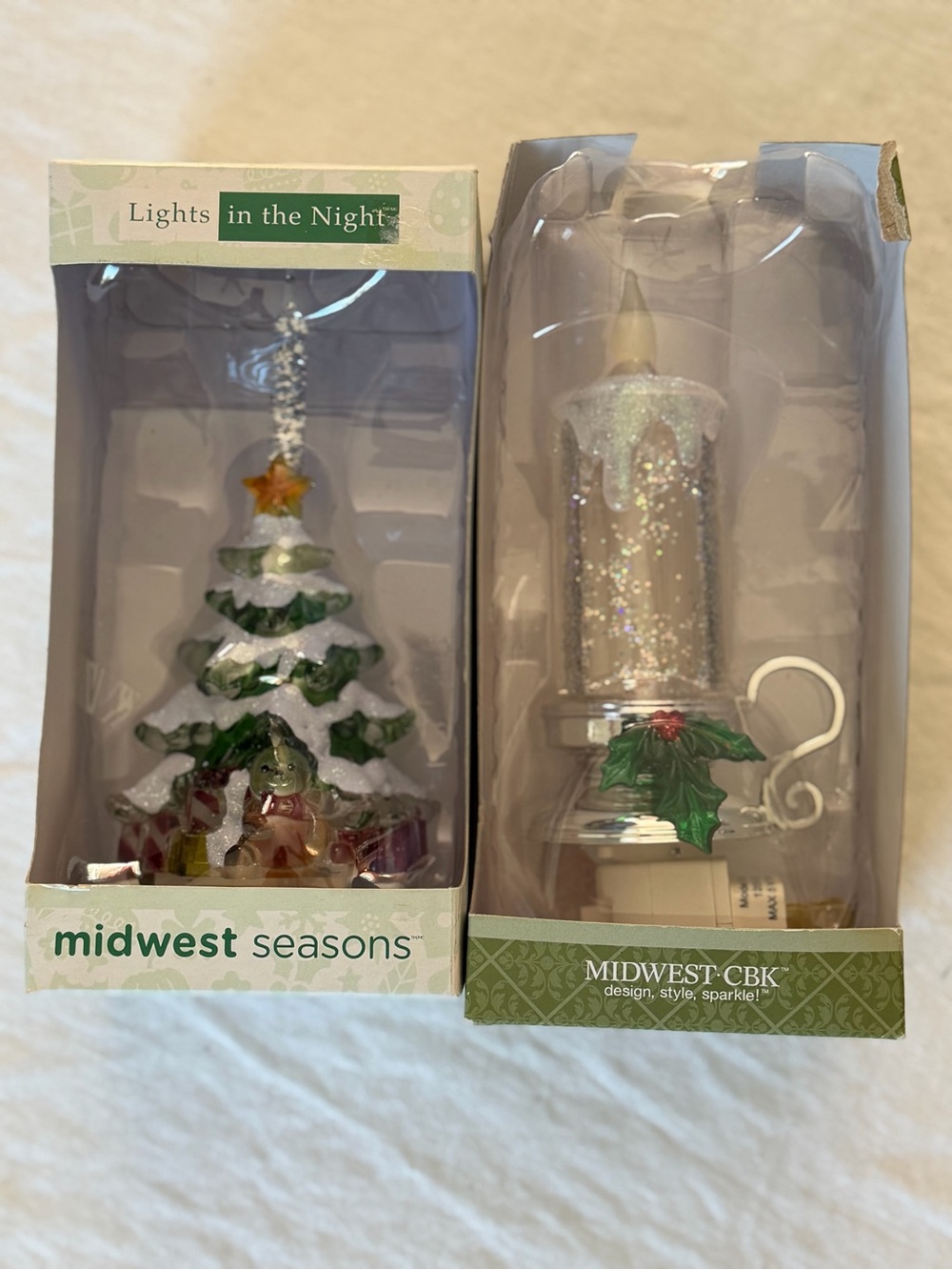 Two Midwest Seasons Christmas Night Lights New in the box